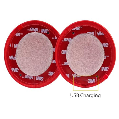 Replacement Ear Pads for Beats Solo 3/2 Wired On-Ear Headphones - Red | Fit for Beats Solo 3/Solo 2 Wired/Wireless A1796/B0534 Headphone, Dust Proof Protein Leather Cushions with Memory Foam Covers - color: Red