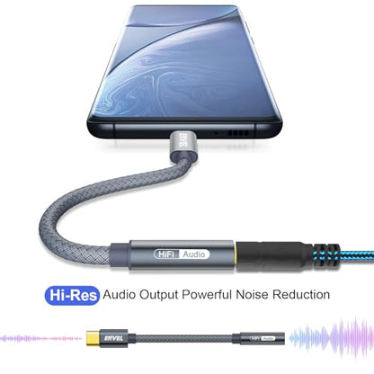 ENVEL USB C to 3.5mm Headphone Jack Adapter, 2 Pack Aux to USB C Adapter | USB C to Aux Audio Dongle Cable Cord Compatible with iPhone 17 16 15 Pro Max Samsung Galaxy S25, iPad Pro M2 M3 M4, Pixel 9