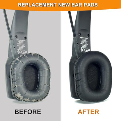Defean Earpads for BlueParrott B450-XT B450XT S450-XT Headset | B450-XT Mod Kit Ear Pads + Mic Foam for BlueParrott B450-XT B450XT S450-XT Headset,Softer Leather Noise Cancelling Foam