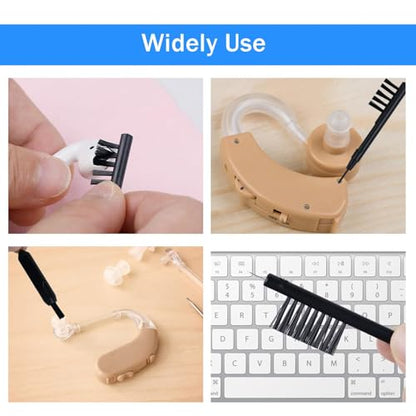 8 PCS Hearing Aid Cleaning Tools Hearing Equipment Cleaning Kits Cleaning Brush and Magnet with Case Multifunctional Earbuds Headphones Cleaning Accessories