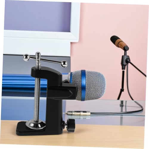 Adjustable Mic Arm Desk Mount with Durable Metal Base Heavy Duty Clamp for Podcasting Streaming Recording Space Saving Design for Broad Compatibility