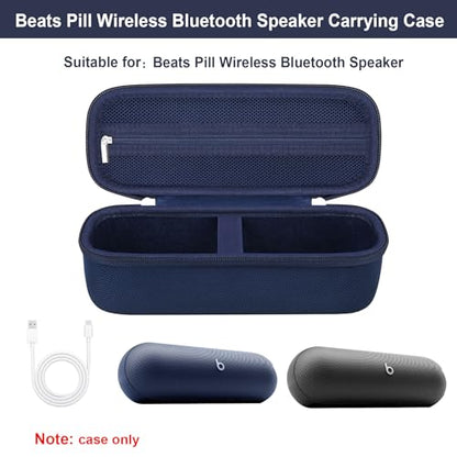 Carrying Case for Beats Pill - Portable Bluetooth Speaker/Beats Pill x Kim - color: Blue