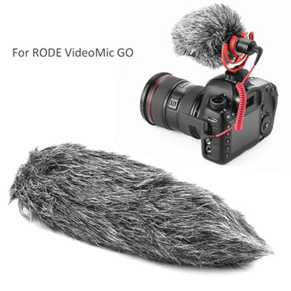 Windscreen Muff, Microphone Windshield, Furry Microphone Windscreen for VideoMic GO Outdoor Recorder