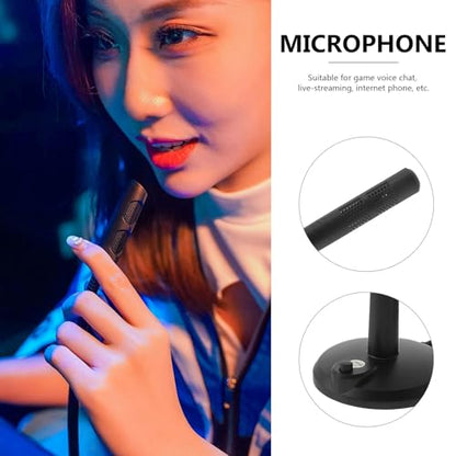 VALICLUD Computer Microphone for Game Voice Chat and Singing Black