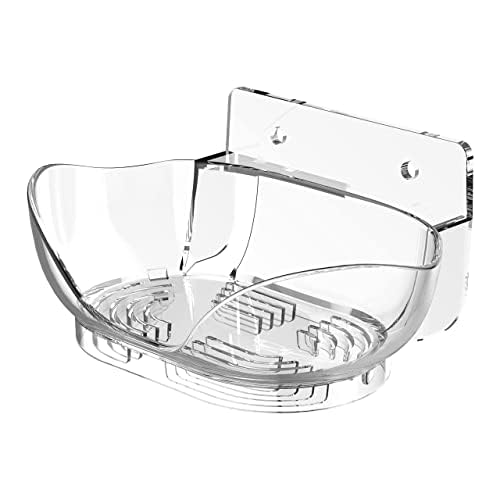 LeongLzt Ouligei Google Nest Audio Speaker Wall Mount/Bracket, in-Built Cable Management System & Easy Installation Speaker Holder Shelf Stand - Elegant & Durable Space Saving Accessory - color: CLEAR