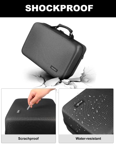 Glamgen Ps5 Portable Case Carrying Cases for Travel, Use for Playstation 5 Console PS5 Games Gaming Headset Console Dock and Accessory Organizer - size: PS5 travel case