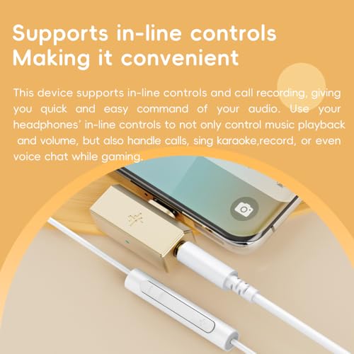 FiiO/Snowsky Tiny Portable DAC & Headphone Amplifier, Hi-Res USB DAC, PEQ Precision Tuning, PCM 384kHz/DSD256 Decoding, Android App/Web Control (3.5mm + Type-C Dual Ports,Tiny A Silver)