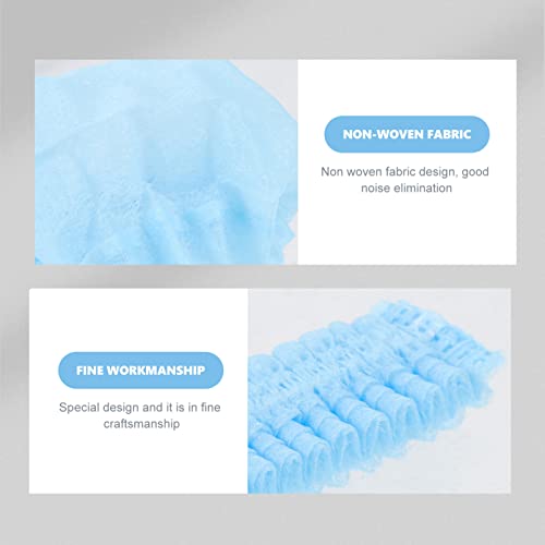 Vaguelly 200pcs Disposable Microphone Non-woven Windscreen Mic Cover for Handheld Microphones Protects Dirt for Karaoke Stage