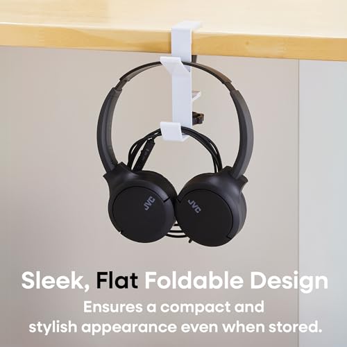 JVC USB-C Wired On-Ear Headphones with Mic – Comfortable All-Day Wear, Clear Calls, Rich Sound – Foldable & Lightweight – Tangle-Free Single-Sided Cable – Great for Gaming & Work from Home - color: Black