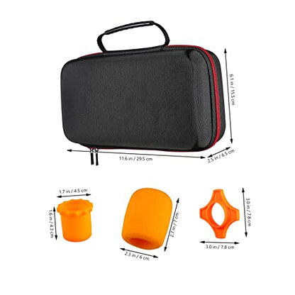 Double Microphone Storage Case Bag with Dual-sided Organization