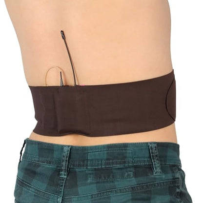 URSA Waist Strap - Small Waist, Small Pouch (Brown) | Ultra Slim, Breathable & Stretchy Microphone Transmitter Straps, Compatible with Most Transmitter/Receivers - color: Brown, size: Small Waist - Small Pouch