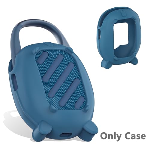 JCHPINE Silicone Cover Case for JBL Clip 5 Portable Bluetooth Speaker - color: Blue