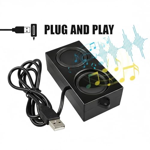 USB Computer Speaker, 4Ohm 5W Woofer, for Arduino, PC, Laptop | Loudspeaker with Plug and Play Desktop, and Game Console Diy