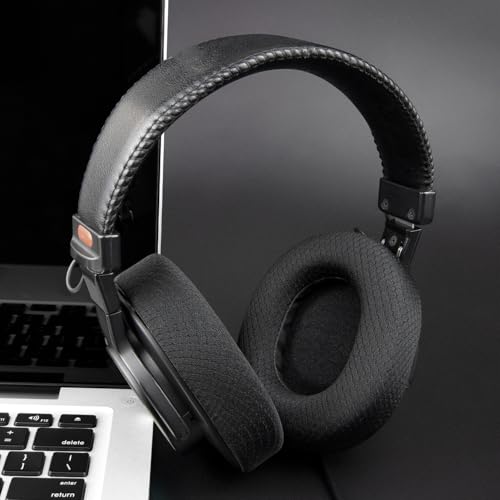 SOULWIT Mesh Earpads for Sony MDR-7506/MDR-V6/MDR-V7/MDR-CD900ST - Black