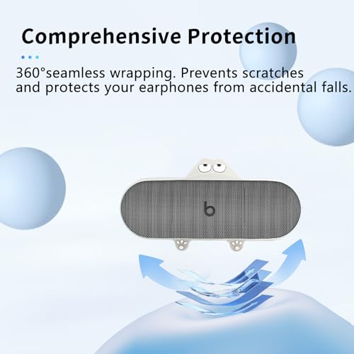 Case for Beats Pill (2024 Release),NOUKAJU Silicone Protective Cover,Drop-Proof,Scratch-Proof,Shock-Proof,Protective Case for Beats Pill Portable Bluetooth Speaker 2024 Release(White)