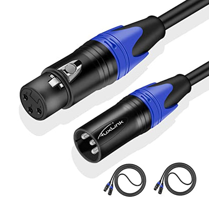 XLR Cables, Microphone Cables 3ft 2 Pack, Heavy Duty Balanced XLR - size: 3 Ft 2 Pack