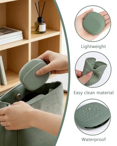 3pcs Silicone Earbud Pouch,Portable Cord Organizer Case Cable Holder | Cable storage box,earphone bag,Not prone to deformation,can be washed with water,compact and convenient,multi-functional use