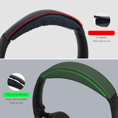 Geekria Headband Pad Compatible with Bose QuietComfort 35 ii Gaming, QC35II/ QC35/ QC45/ QCSE Headphones, Replacement Band Repair Part (Green) - color: Green