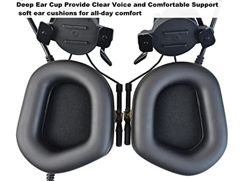 Helmet Mode Tactical Shooting Headset + with U94 PTT 2pin with ARC Rail Adapter Noise Reduction & Sound Pickup Ear Protection (CP) - color: CP