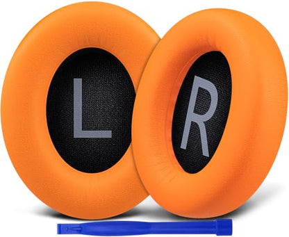 SOULWIT Replacement Earpads for Bose 700 (NC700) Wireless Headphones, Ear Pads Cushions with Softer Protein Leather, High-Density Noise Cancelling Foam, Added Thickness - Orange - color: Orange