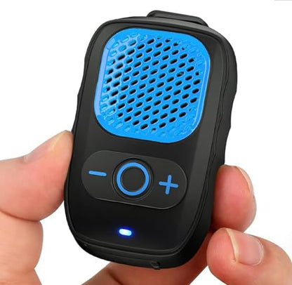 Wearable Bluetooth Speakers, Clip On Wireless Jobsite Speaker - Blue | 30H Playtime, IPX6 Water-Resistant, Portable, Built-in Mic, Hands-Free Calls, Non-Magnet - color: Blue