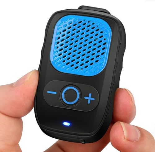 Wearable Bluetooth Speakers, Clip On Wireless Jobsite Speaker - Blue | 30H Playtime, IPX6 Water-Resistant, Portable, Built-in Mic, Hands-Free Calls, Non-Magnet - color: Blue