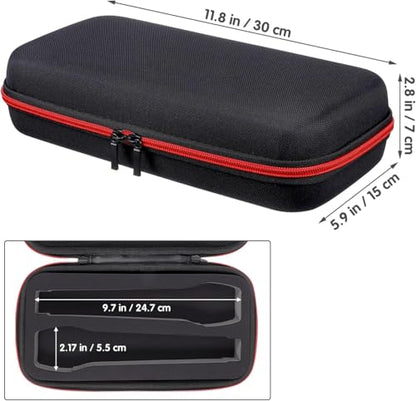 Portable microphone case with travel handle, shockproof EVA hard shell, waterproof compact storage box, suitable for Karaoke/vlog/outdoor use(No microphone included)