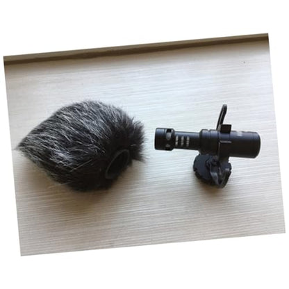 BESTonZON Mic Furry Windscreen Cover for Camera Microphones High-performance Accessory for and Smartphone Use Easy to Install Sound Absorption