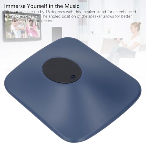 Speaker Stand for KEF II HiFi Speaker, Reduction of Speaker Vibration, Tilt up 15°, Metal Non Slip Vibration Reduction Desktop Speaker Mount Holder (XUMIUZIY3esd6g9ypq-12)