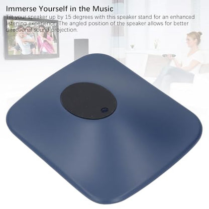 Speaker Stand for KEF II HiFi Speaker, Reduction of Speaker Vibration, Tilt up 15°, Metal Non Slip Vibration Reduction Desktop Speaker Mount Holder (XUMIUZIY3esd6g9ypq-12)