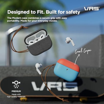 VRS Design Modern for Apple AirPods Pro 3rd Generation Case (2025) – Modern Minimal Style with Slim Profile and Precise Fit Compatible with AirPods Pro 3 (Sand Stone) - color: Sand Stone, size: Airpods Pro 3