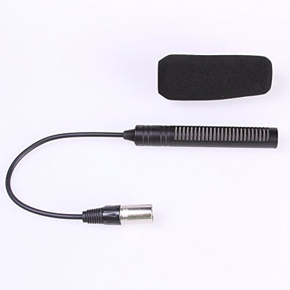 FocusFoto Professional Handheld Shotgun DV Interview Mic Microphone for Video DSLR Camera Camcorder with XLR Cable & Windshield - size: φ21 × 145mm