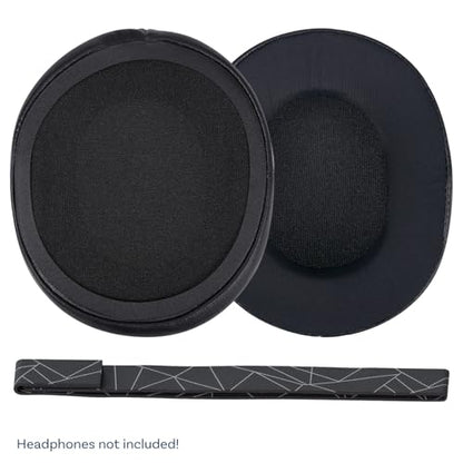 Ear Pads & Headband Replacement for SteelSeries Arctis 7/9 / Pro & Prime Wireless Gaming Headset etc. by MMOBIEL - Cooling Gel Ear Pad Cushions & Elastic Fabric Headband Top Pad Cushion - size: Cooling Gel