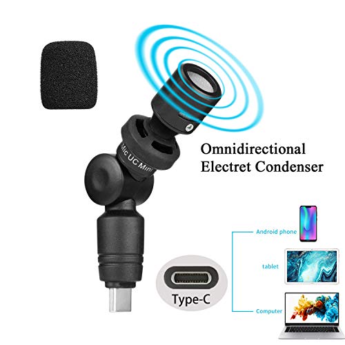 Saramonic SmartMic UC Mini Ultra-Compact Omnidirectional Condenser USB-C Microphone for iPhone 15, Android Mobile Devices, new iPad, Computers & More - size: Mini USB-C