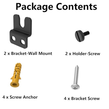 Wall Mount Bracket Compatible with Samsung Soundbar HW-S800B HW-S800D HW-S801B HW-S801D Sound Bar Wall Bracket Below the TV, Black