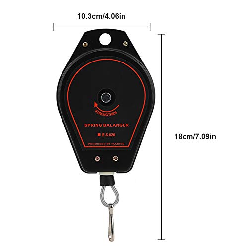 Spring Balancer Retractable Tool Hanger, Heavy Duty Tool Hanging Holder with Positioner, Adjustable Retractable Tool Balancer 0.6-2kg, Multifunctional Load Balancer Spring Balancer Retractable Tool