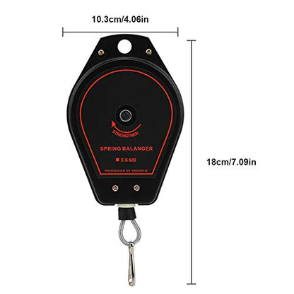 Spring Balancer Retractable Tool Hanger, Heavy Duty Tool Hanging Holder with Positioner, Adjustable Retractable Tool Balancer 0.6-2kg, Multifunctional Load Balancer Spring Balancer Retractable Tool