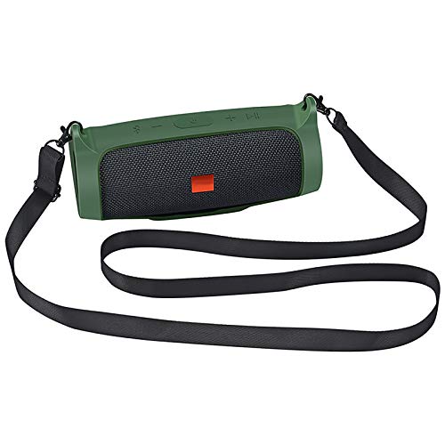 Silicone Case Skin Protective Sleeve Cover Shell for JBL Charge Essential Bluetooth Speaker - color: green