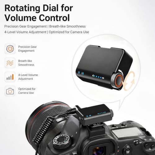 Wireless Lavalier Microphone for iPhone/Android/Camera, Mini Mic with 2 TX + 1 RX + Charging Case, Noise Cancelling, 48H Battery, 250M Range, Plug-Play for Content Creators/Vlogging Live Streaming - color: soot black