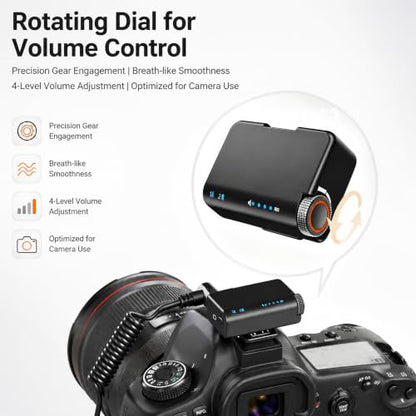 Wireless Lavalier Microphone for iPhone/Android/Camera, Mini Lapel Mic with 2 TX + 1 RX + Charging Case, Noise Cancelling, 48H Battery, 250M Range, Plug-Play for Vlogging Live Streaming - color: dark black
