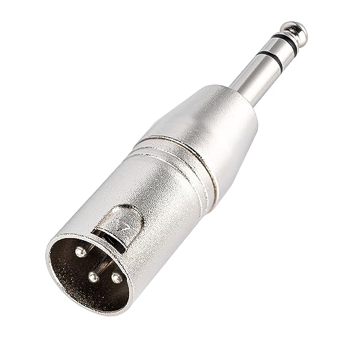LanSenSu 4-Pack XLR Male to 1/4" TRS Adapter, Balanced Female XLR to Quarter Inch 6.35mm Male Adapters - style: XLR Male to 1/4" TRS Adapter