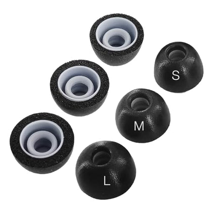 Replacement Memory Foam Eartips for Skullcandy 360 & Loop Earbuds | Compatible with Skullcandy Method 360 ANC / 540 ANC & Loop Switch 2 / Experience 2 / Engage 2 Earbuds,2 Layers Foam Earpad