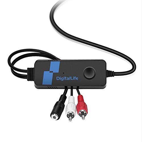 2.1CH Gaming USB Audio Sound Card Adapter with USB to RCA R/L Stereo Speaker 3.5mm Jack for Game Headsets