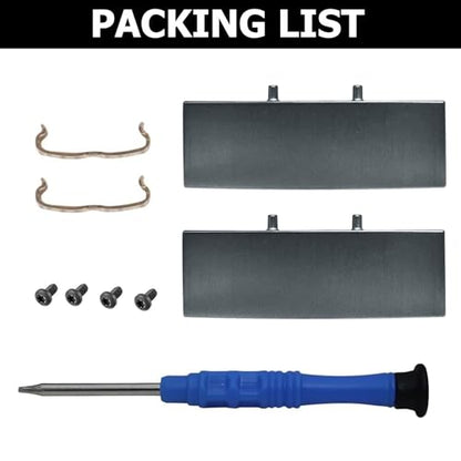 Studio Pro Hinge Replacement and Repair Kit Compatible with Beats Studio Pro (A2924) / Studio3 (A1914) Wireless Headphones – Durable Metal Folding Hinge Clip Cover Pin Set(Silver Gray) - color: Silver Gray