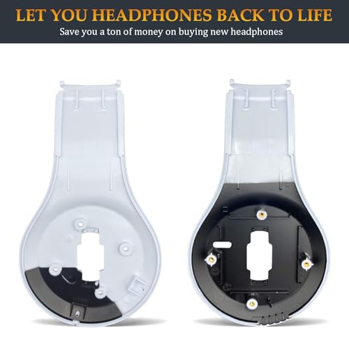 Studio 3 Inside Panel as Same as the OEM Studio3 Inner Earphone Shell Replacement Parts Durable Accessories Repair Kit Compatible with Beats by Dr. Dre Studio 3 (A1914 Headphones (White) - color: White