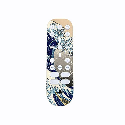 PlayVital for PS5 Skin Disc Edition, Full Protective Vinyl Sticker Decal for PS5 Disk Console, Controller, Dock, Headset & Remote - No Residue, Scratch-Resistant, Great Wave Dual Side - color: Great Wave Dual Side