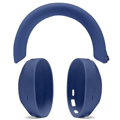 WC ShellZ XM5 - Exterior Shell & Headband Covers for Sony WH1000XM5 | Made by Wicked Cushions | Protective, Made with Premium Silicone | Blue - color: Blue