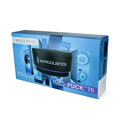 IsoAcoustics Iso-Puck Series Acoustic Isolators (Iso-Puck 76, 40 lbs or Less/Unit, 2-Pack) - size: Iso-Puck 76, 2 Pack