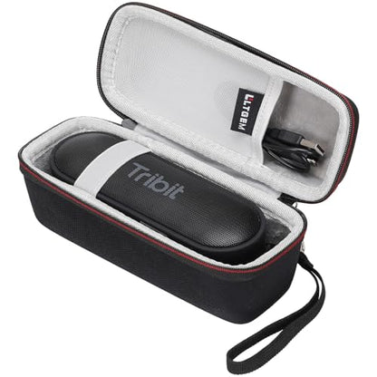 LTGEM Case for Tribit XSound Go/Plus 2 Portable Bluetooth Speaker | Hard EVA Shell, Water-Resistant, Shock Protection, Scratch-Resistant Interior, Portable Travel Storage Case Only