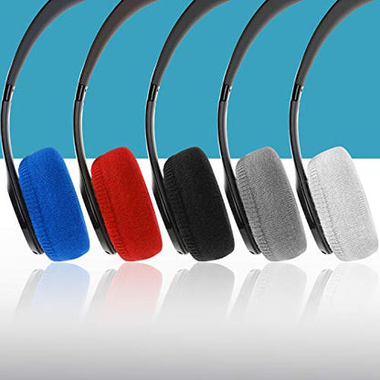 Earpads Sweater Cover Protectors with Knit Fabric for Beats Solo 3/2, Solo HD/Mixr/EP Headphones and Other Headsets with 1.57-3.14 Inches Ear Cushions [ 2 Pairs ](Blue)